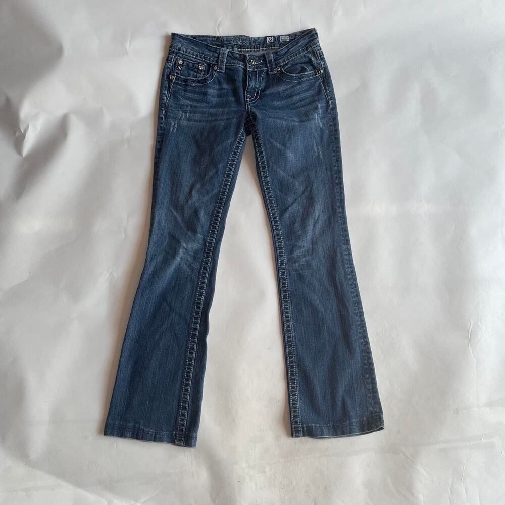 Vintage Miss Me Low Rise Bootcut Jeans Size 28 S Y2K Denim